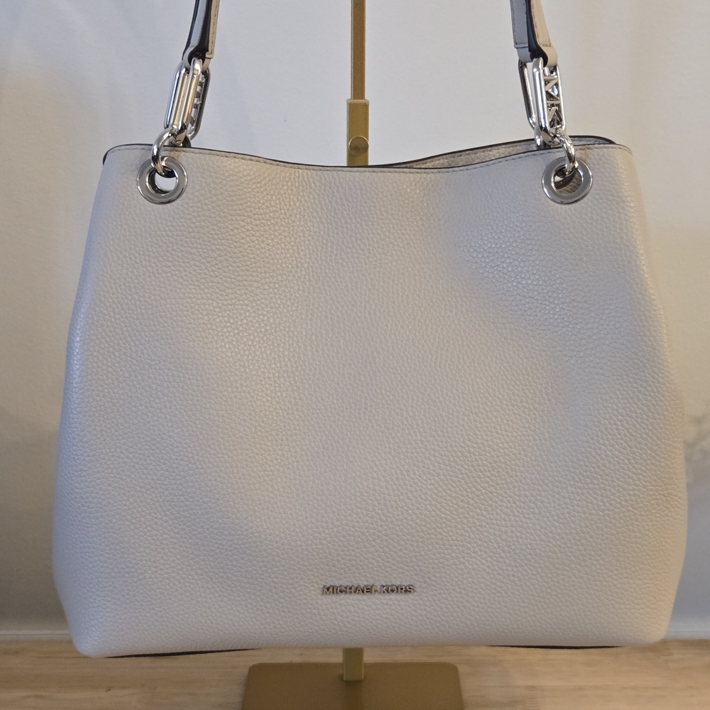 Michael Kors Kensington Large Leather Tote – Cream - Picture 2 of 10